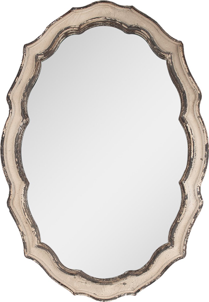 Spiegel 52x3x75 cm Beige Bruin Hout