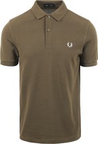 Fred Perry - Polo M6000 Donkergroen - Slim-fit - Heren Poloshirt Maat S