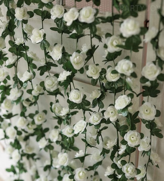 Der Rose 8 stuks kunstmatige hangende planten met potten, kunstmatige