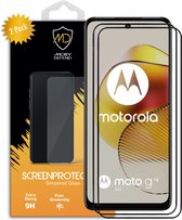 2-Pack Motorola Moto G73 Screenprotectors - MobyDefend Gehard Glas Screensavers - Zwarte Randen - Glasplaatjes Geschikt Voor Motorola Moto G73