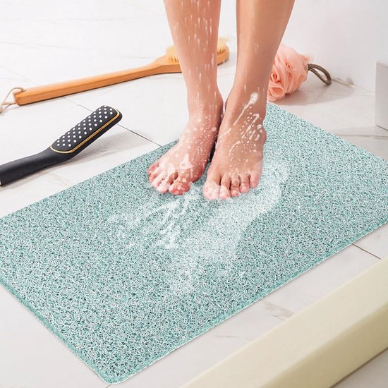 Tapis de douche antidérapant 80 x 80 cm, doux, confort, sécurité, tapis de  bain avec... | bol.com