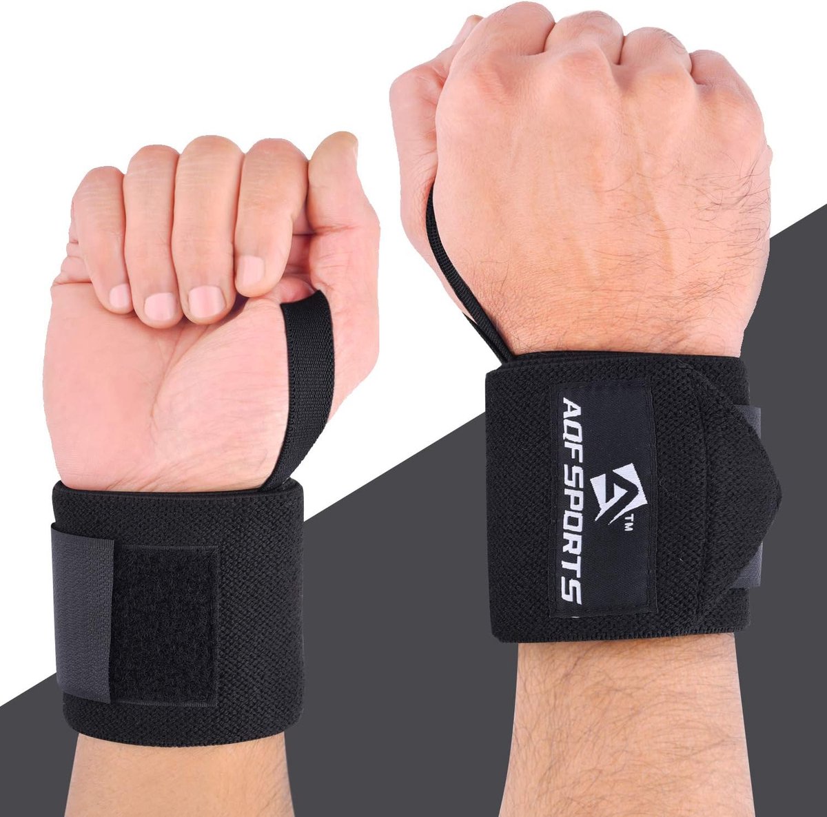 Bande Poignet Musculation - Protège Poignet 45 cm en Paire Bandage