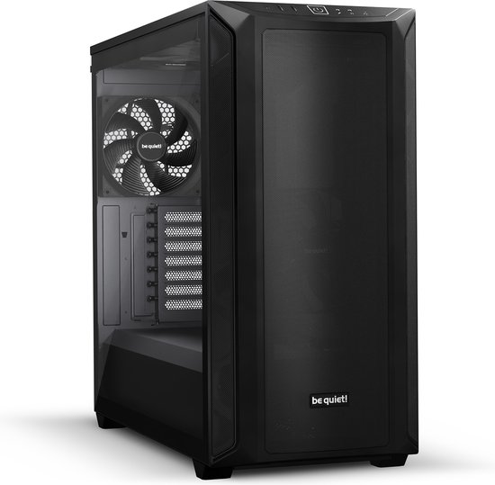 be quiet! Shadow Base 800 Black, Midi Tower, PC, Zwart, ATX, EATX, micro ATX, Mini-ITX, Acrylonitrielbutadieenstyreen (ABS), Staal, Gehard glas, 18 cm