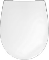 Wc-bril Passat met deksel, hoogwaardige toiletbril met softclose-sluitmechanisme en takeOff-bevestiging, wit, artikelnummer 512131, 44,9 x 37,2 x 4 cm