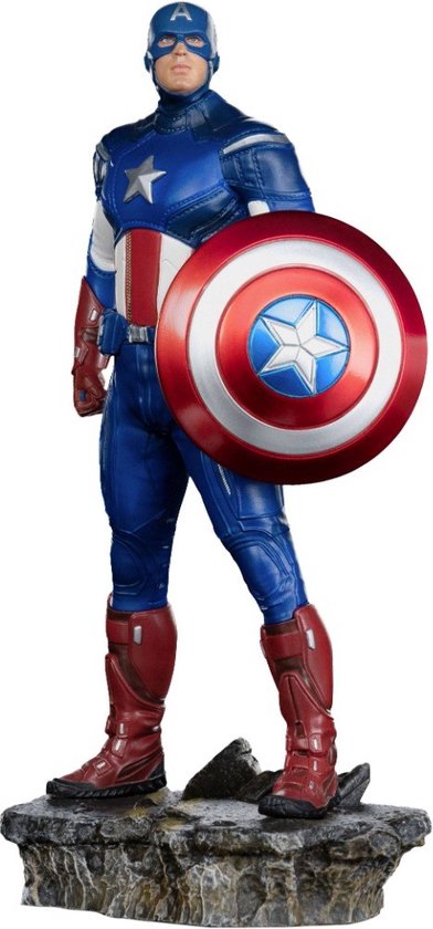 Iron Studios Avengers Infinity Saga - Captain America (Battle of NY) Statue/Sculpture à l'échelle 1/10