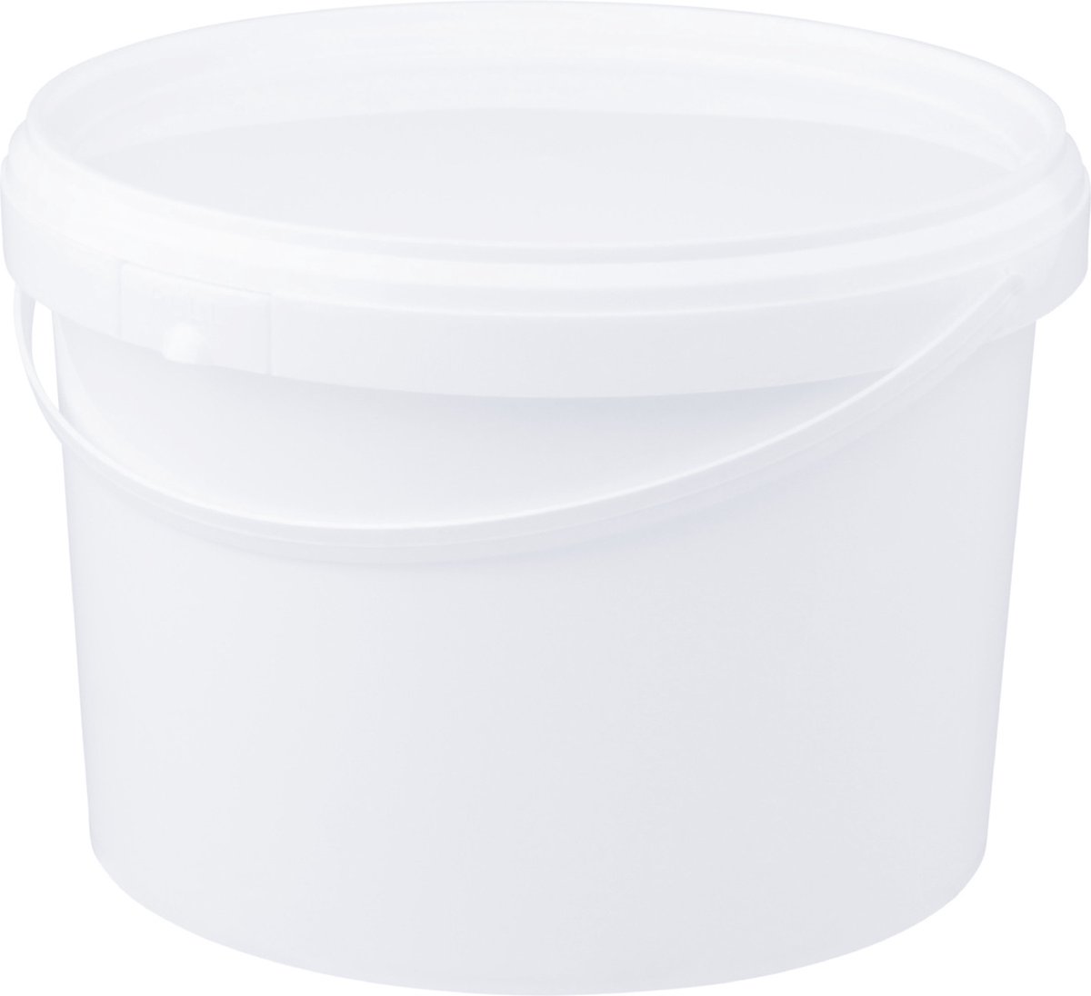 Goedkoopste Emmer met deksel - 3 liter - rond - wit