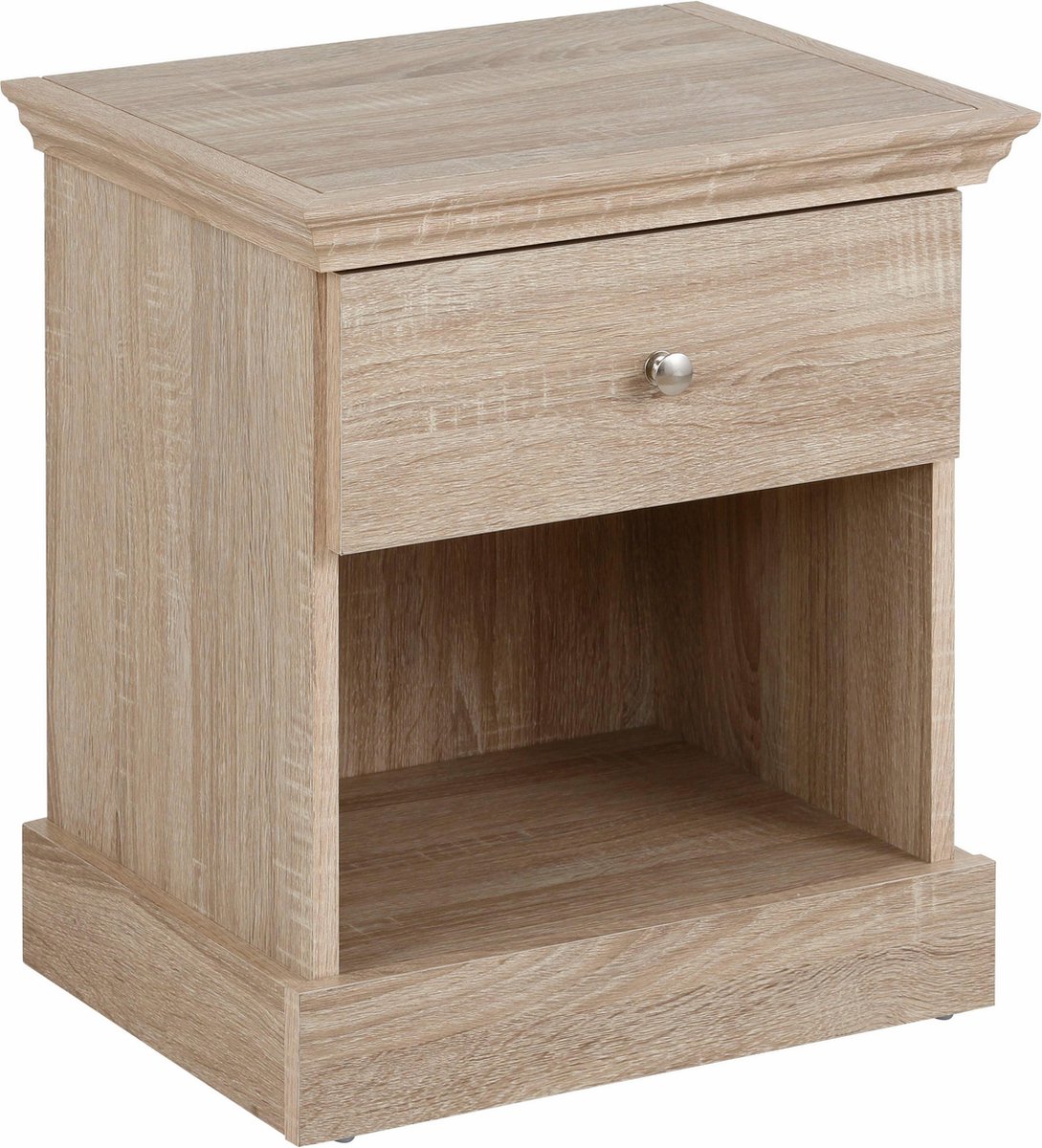 Notio Living Binz-Nachtkastje - 1-deur - Eiken Bruin