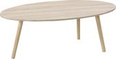 Salontafel Justine - MDF - 109,5x59,5x39,5 cm - Houtkleurig en Eiken - Modern Design