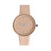Pastel Color Horloge - Beige Brown | Siliconen | Ø 41 mm | Fashion Favorite