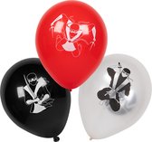 Boland - 6 Latex ballonnen 'Ninja' - Multi - Overig