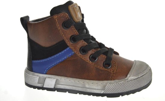 Jochie & Freaks 23270 860 cognac Jongens Veterschoen - Cognac - 28