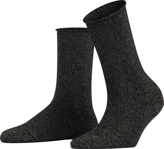 FALKE Shiny allover glans duurzaam lyocell sokken dames zwart - Maat 35-38