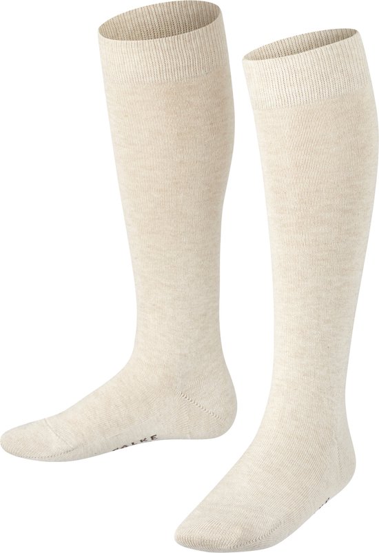 FALKE Family duurzaam katoen kniekousen kinderen beige - Maat 31-34