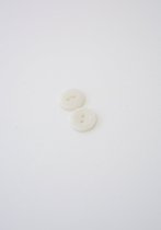 Knopen 10 stuks - wit 14mm - witte knoop met twee gaatjes