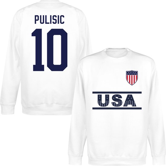 Verenigde Staten Team Pulisic 10 Sweater - Wit - M