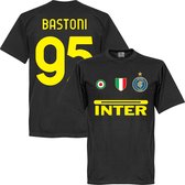 T-shirt de l'équipe Inter Bastoni 95 - Zwart - 5XL