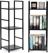 Modern Home industriële loft stijl boekenkast met 3 planken - 80 x 29 x 23,5 cm - Bruin