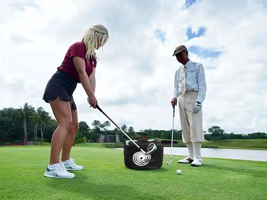 Golffmaniac - Golf hitting bag - practice - training tool - PVC - golf swing accessoire - impact bag - slag impact - golfspel - smash bag van Golffmaniac — afbeelding 4