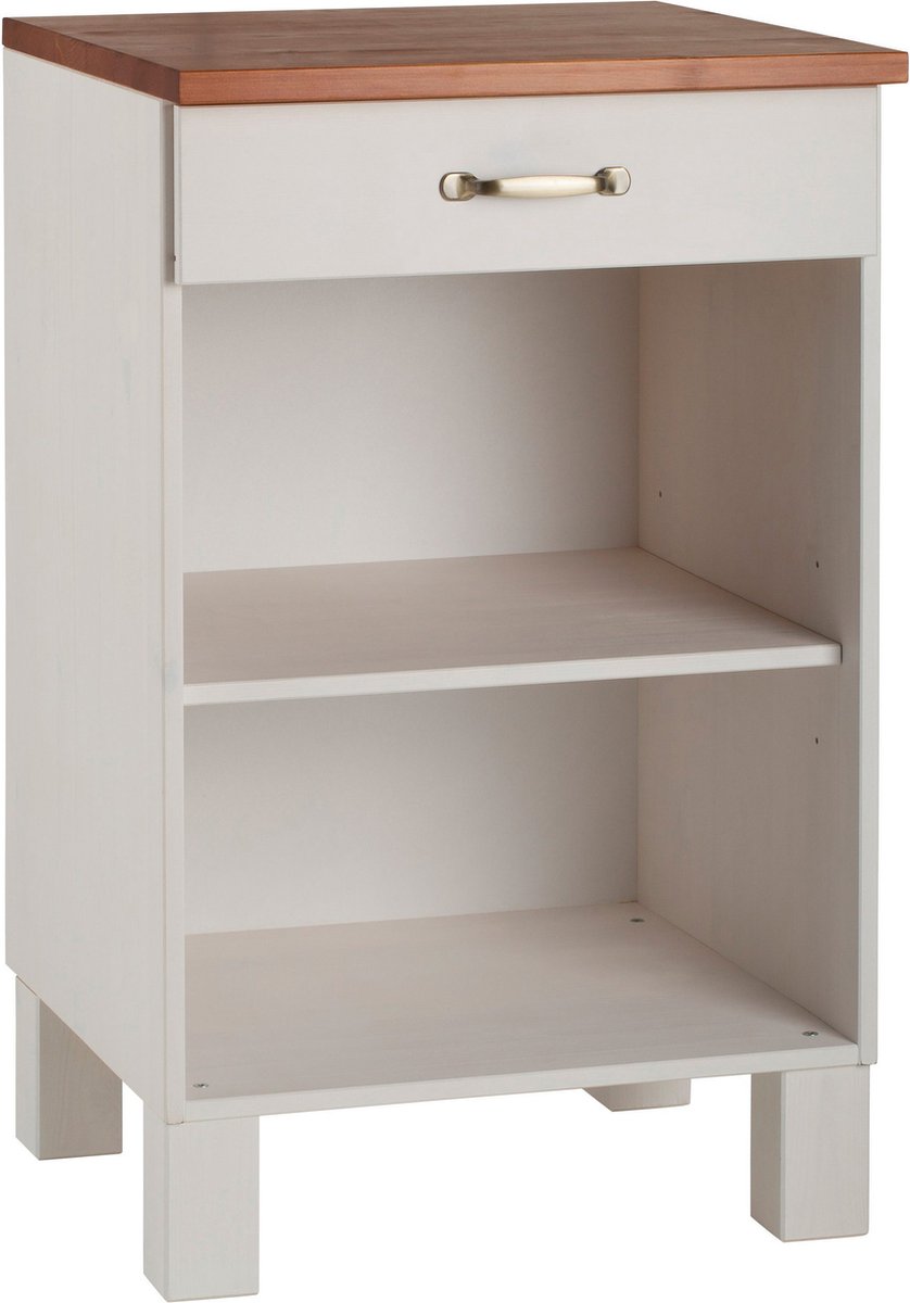 Alby-Kast - 1-Lade - Wit/Honing