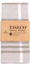 Tiseco Home Studio - Torchon de cuisine ORGANIC COTTON - SET/6 - 100% coton biologique - Ultra-absorbant et séchage rapide - 50x70 cm - beige
