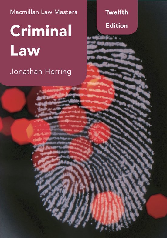 Hart Law Masters- Criminal Law - cover