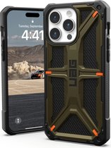 Geschikt voor Urban Armor Gear Monarch Kevlar Apple iPhone 15 Pro Max Hoesje Groen