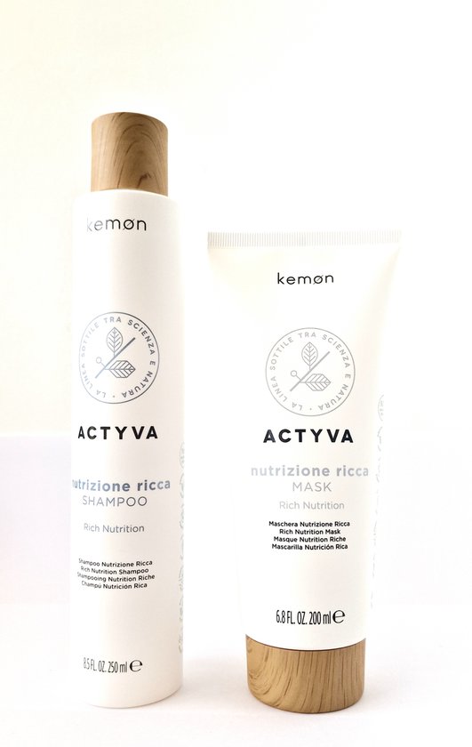 Kemon ACTYVA Rich Nutrition Duo Shampoo 250ml + Mask 200ml
