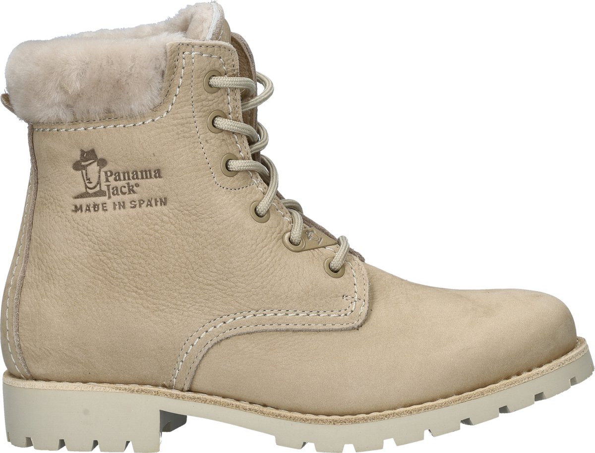Panama Jack Panama 03 Igloo dames veterboot - Ecru - Maat 36