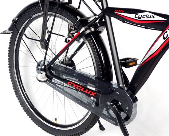 Cyclux Astro Jongensfiets 24 Inch N3 Zwart Rood van Cyclux — afbeelding 3