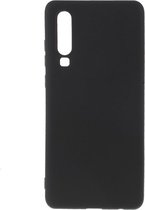 Shop4 - Geschikt voor Huawei P30 Hoesje - Zachte Back Case Mat Zwart