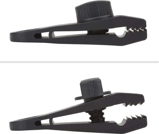 PD® Zeilclip Set 16-Delig Profi - Slimme Bevestiging voor het vastzetten van Zeilmateriaal - Zwart van PD — afbeelding 2