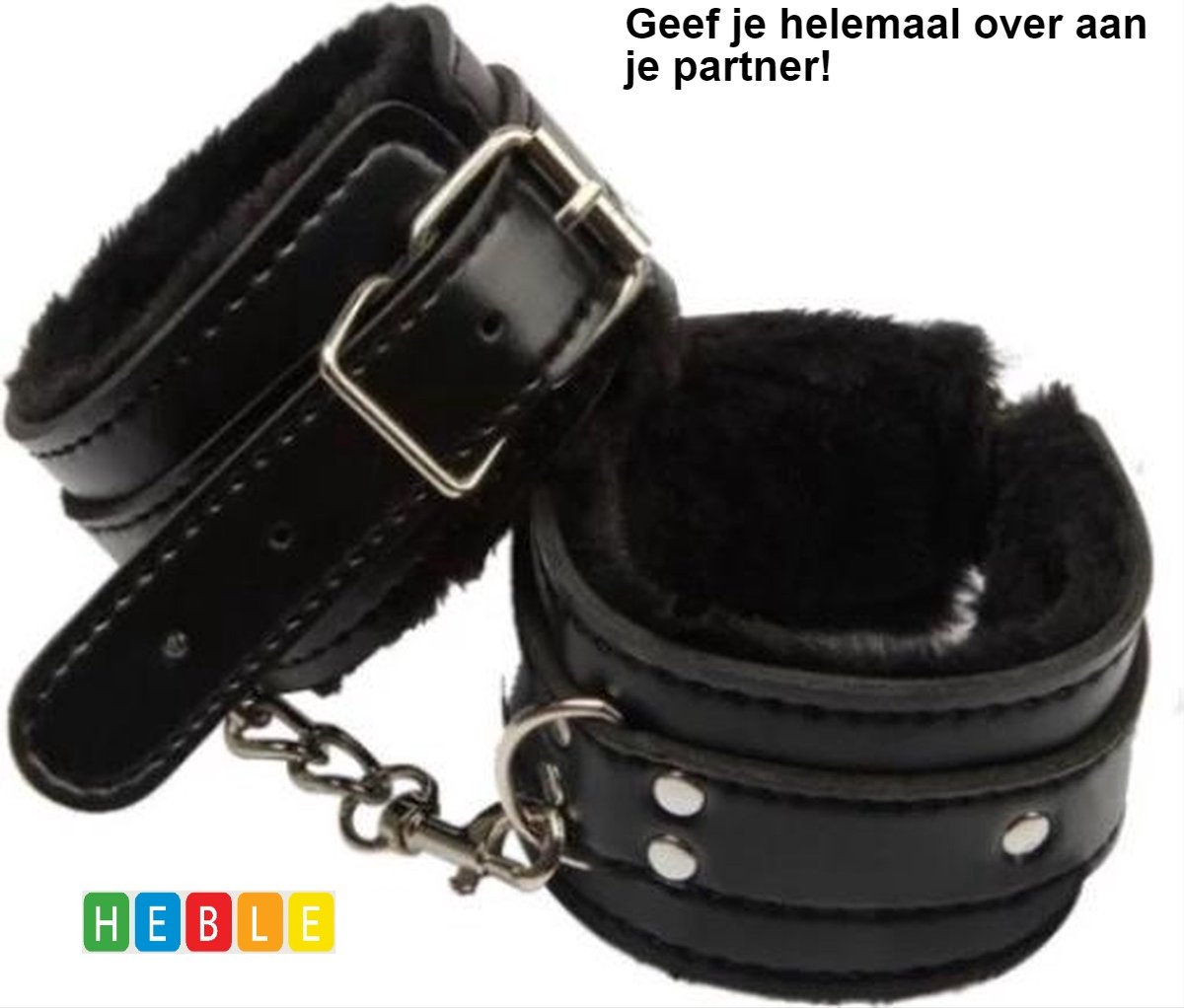 Goedkoopste Zwarte Pluche Handboeien voor Beginners - Erotische BDSM Speeltjes - van Heble®