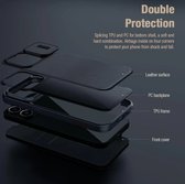 Nillkin CamShield Siliconen Hoesje voor de Apple iPhone 15 Pro Max - Back Cover met Camera Slider Grijs