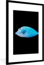 Fotolijst incl. Poster - Vis - Zeedieren - Zwart - 80x120 cm - Posterlijst