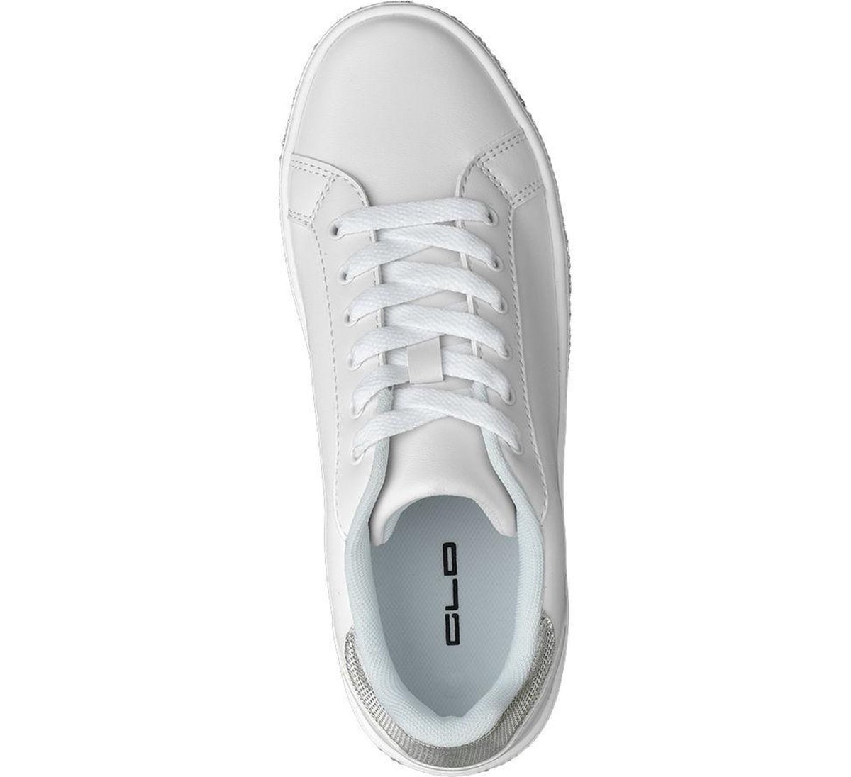 Graceland Dames Witte sneaker steentjes - Maat 37 | bol.
