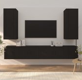 The Living Store TV-meubel set - TV-meubel (40x34.5x100cm) - TV-meubel (80x34.5x40cm) - zwart
