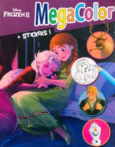 Disney Frozen - Kleurboek met stickers - 125 kleurplaten - Frozen kleurboek - Frozen speelgoed - Sticker - Knutselen meisjes - Anna - Elsa - Christof - Prinsessen