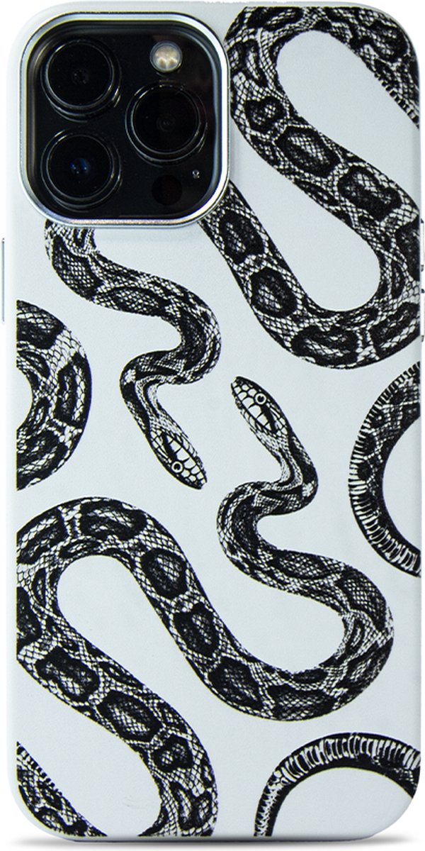 iPhone 12 Pro Max hoesje - magsafe hoesje / Starcase Battling Snakes - Snake / iPhone hoesje met Magsafe - Kunstleer