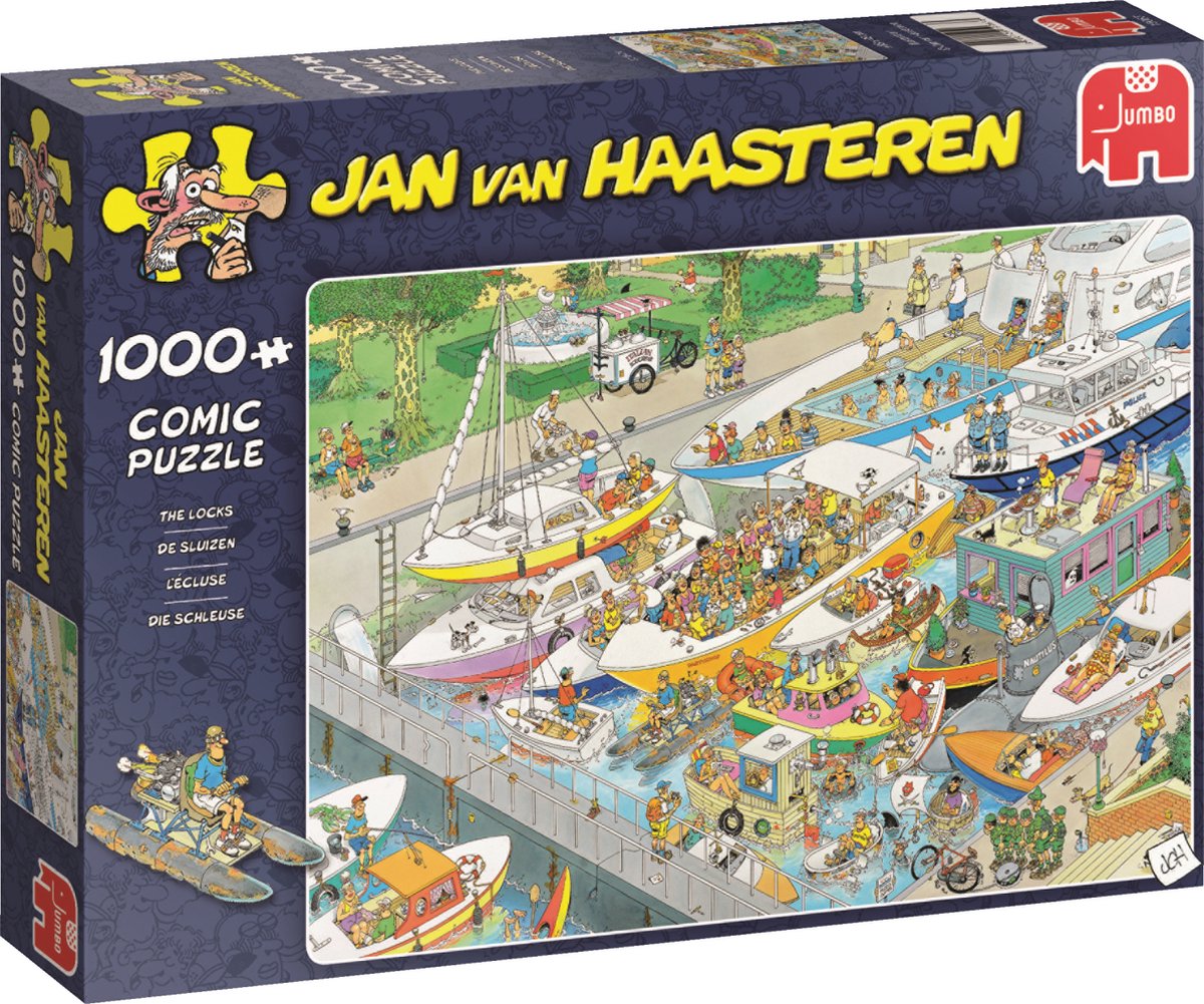 Jan van Haasteren - De Sluizen - 1000 stukjes puzzel - Legpuzzel — afbeelding 5