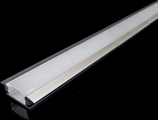 Profilé en aluminium pour LED 1m intégré Cache Bande White Opaque | bol