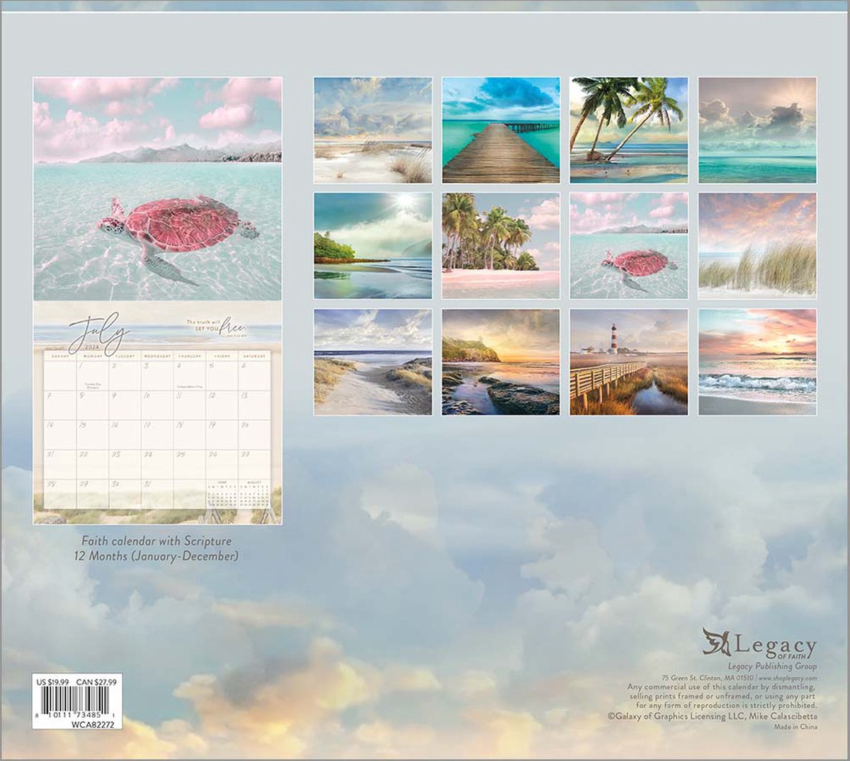 Seaside Serenity Kalender 2024