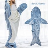 Shark blanket - Geschikt voor een lengte van 130-150CM haai deken - shark blanket onesie - shark blanket hoodie - haai onesie - shark onesie - shark hoodie - onesie volwassenen - haai kostuum
