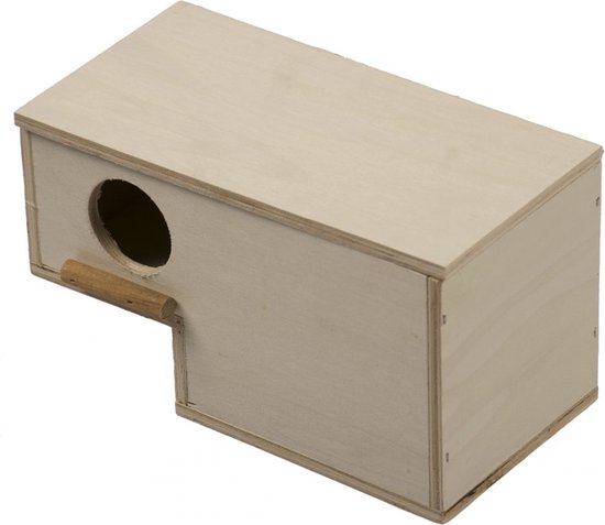 Tropenkast gouldamadine instap - Vogelhuisje - Nestkastje - Vogel Huis - Tropenkast gouldamadine instap - Broedblokken voor tropen - Nesten - Nestkasten / vogelhuisjes - Gouldamadine (Chloebia gouldiae)