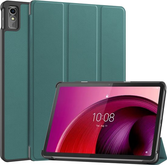 Robuuste hoes voor Lenovo Tab M10 Plus 10,6 3e generatie 2022 met stylushouder en kickstand, robuuste draagbare hybride schokbestendige hoes met 360° draaibare haak en lus handvat, schouderriem