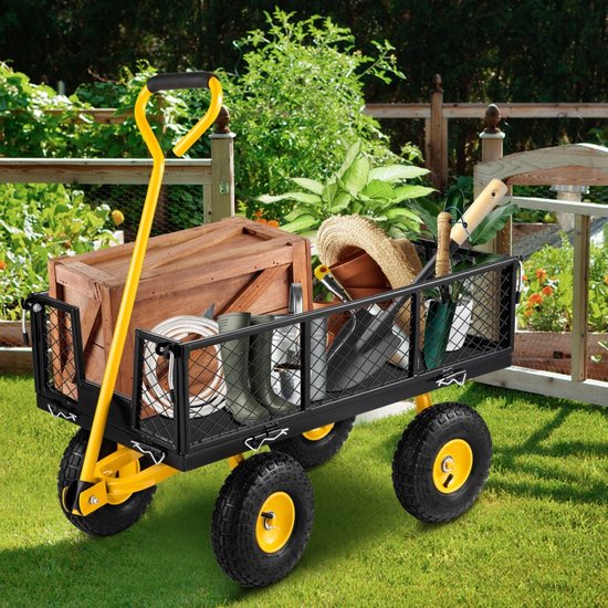 Opvouwbare Transportwagen - 408kg Draagkracht - Strandkar - Handwagen — afbeelding 3