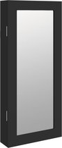 vidaXL-Sieradenkast-met-spiegel-wandgemonteerd-30x8,5x67-cm-zwart