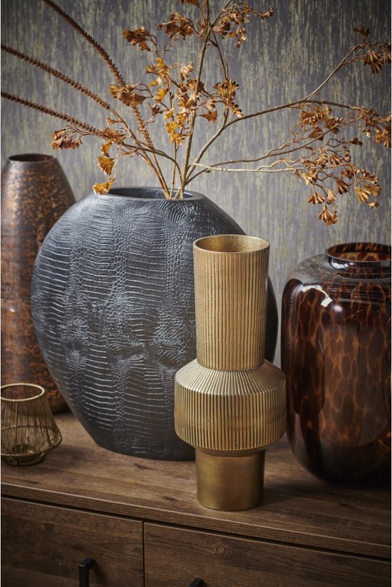 Cozy Ibiza -vase-métal-bronze -M