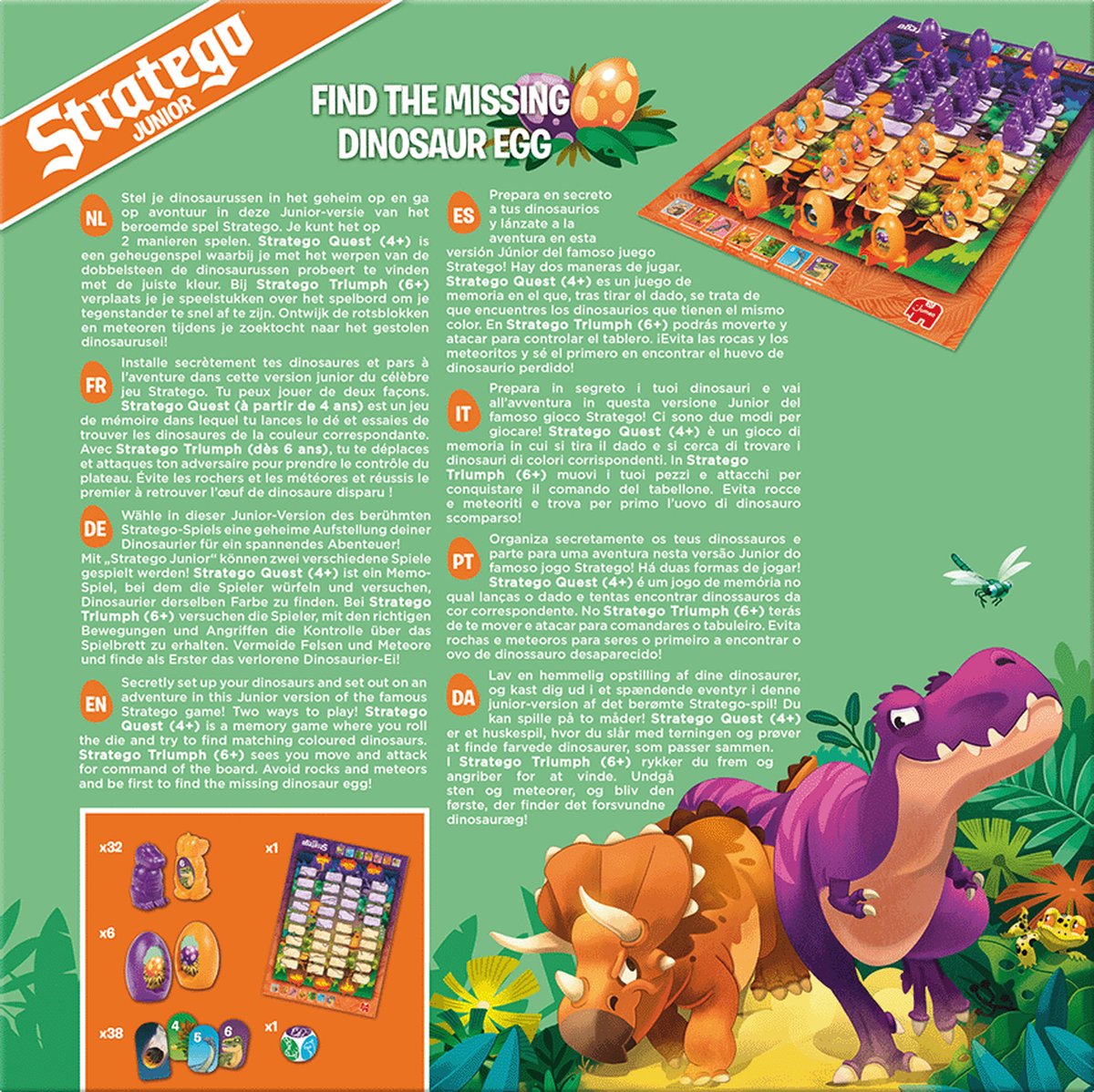 Jumbo - Stratego Junior - Dinos - Bordspel vanaf 4 jaar — afbeelding 2