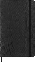 Moleskine Vegea Notitieboek Boa Large (13x21cm) Gelinieerd Zachte Kaft - Zwart (Box)