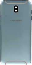 Geschikt voor Samsung Galaxy J7 J730F (2017) - Achterhuis - Blue Silver - Telefoonbehuizing - Geen garantie